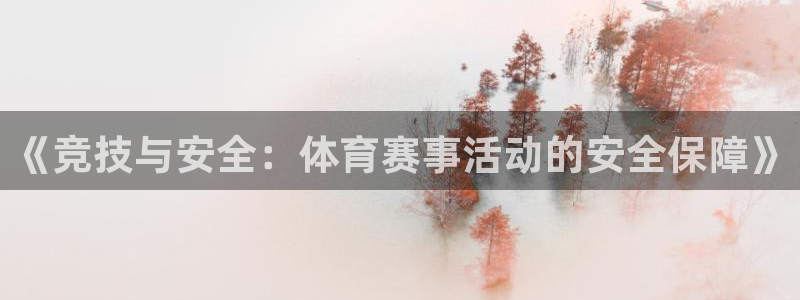 《竞技与安全：体育赛事活动的安全保障》
