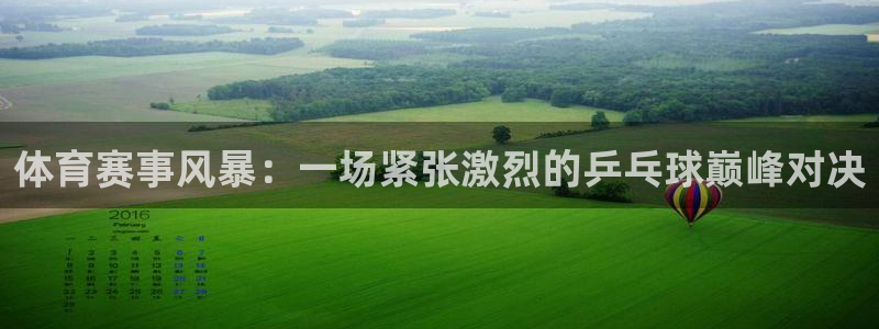 体育赛事风暴：一场紧张激烈的乒乓球巅峰对决