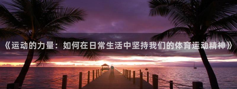 《运动的力量：如何在日常生活中坚持我们的体育运动精神》